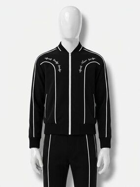 AMIRI Men's Black Western Track Jacket Size L
